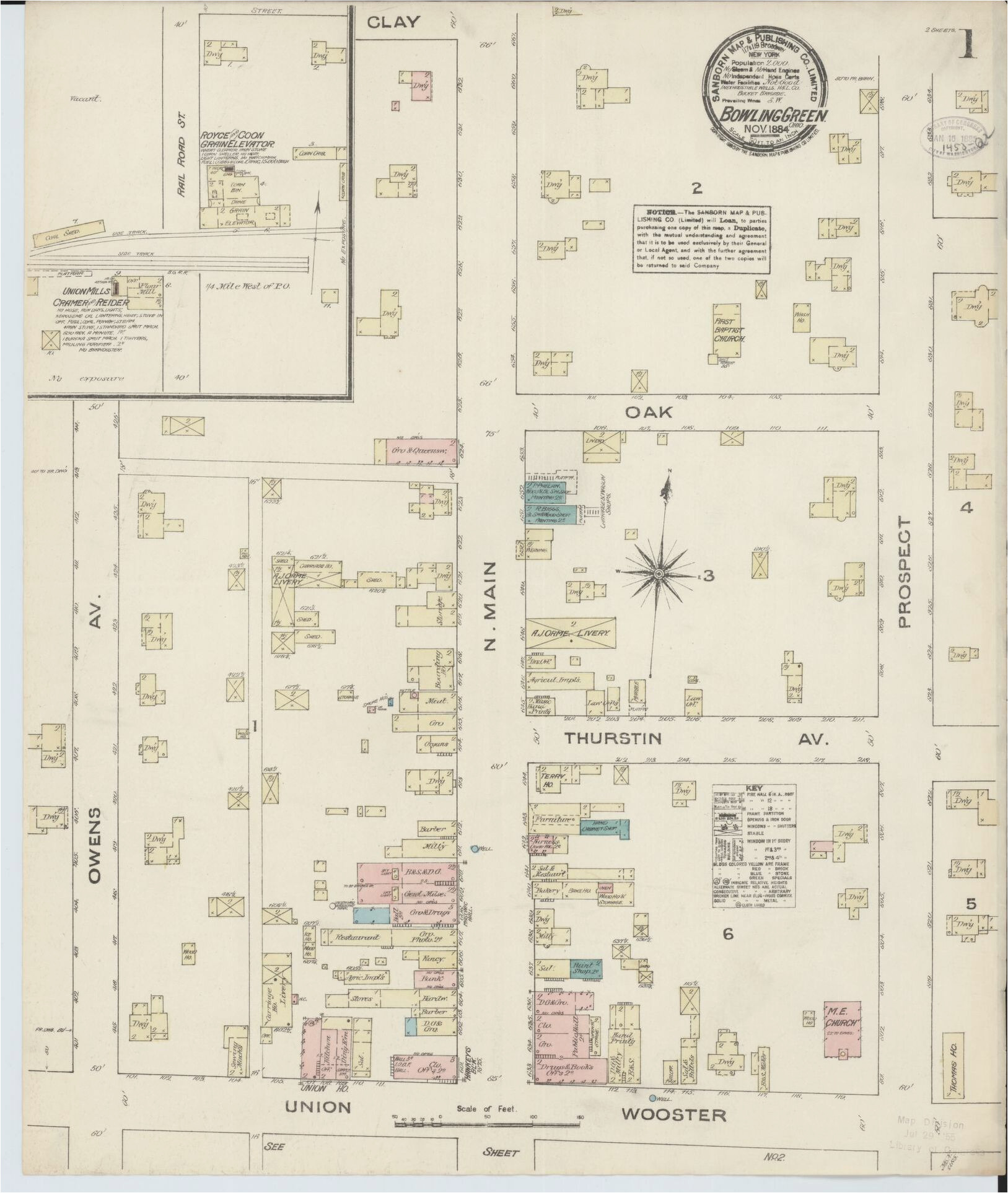 Map Of Batavia Ohio Sanborn Maps 1880 to 1889 Ohio Library Of Congress