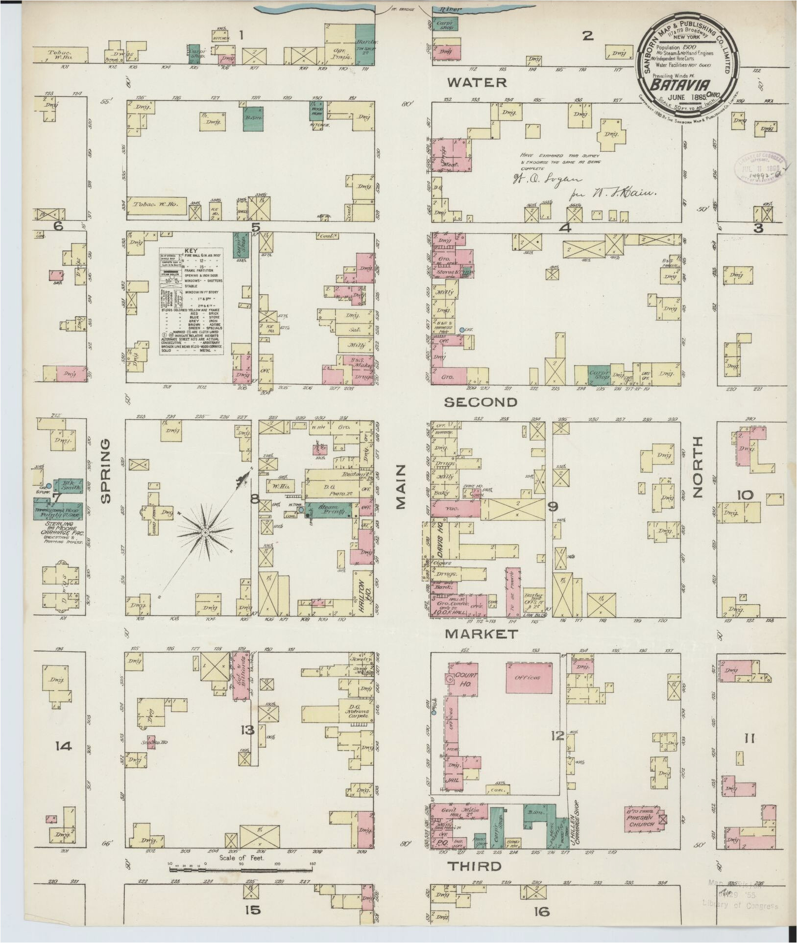 Map Of Bellefontaine Ohio Sanborn Maps 1880 to 1889 Ohio Library Of Congress