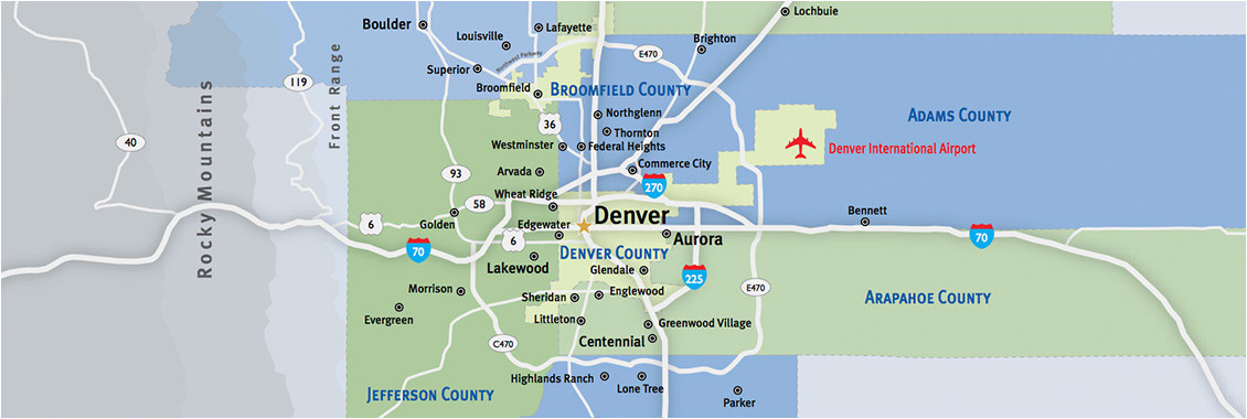 Map Of Bennett Colorado Communities Metro Denver