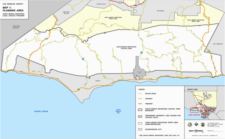 Map Of California Malibu Santa Monica Mountains Plan Finally Wins Approval News