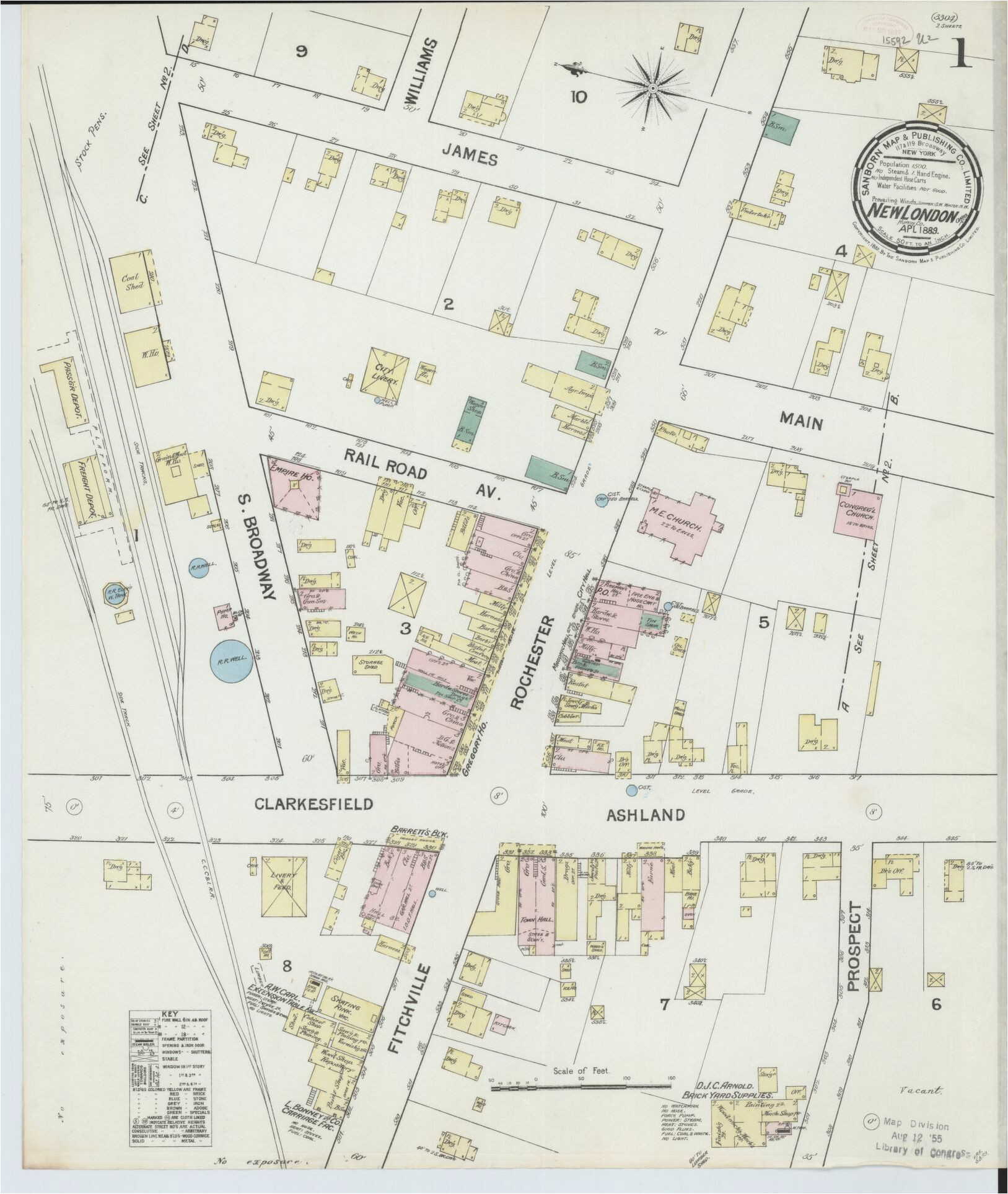 Map Of Circleville Ohio Sanborn Maps 1889 Ohio Library Of Congress