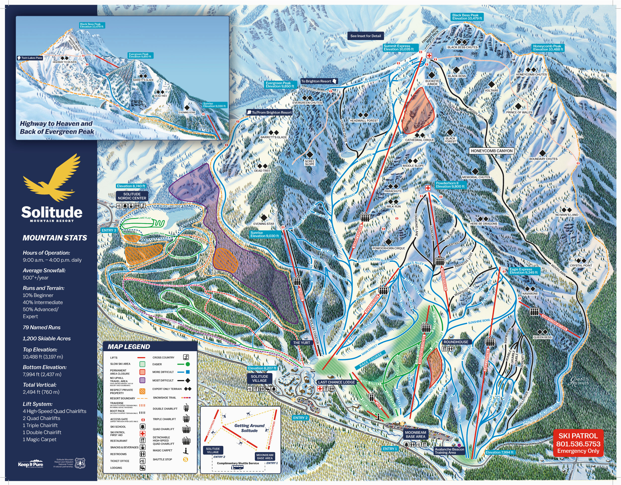 Map Of Colorado Ski Resorts and Cities Trail Maps for Each Of Utah S 14 Ski Resort Ski Utah