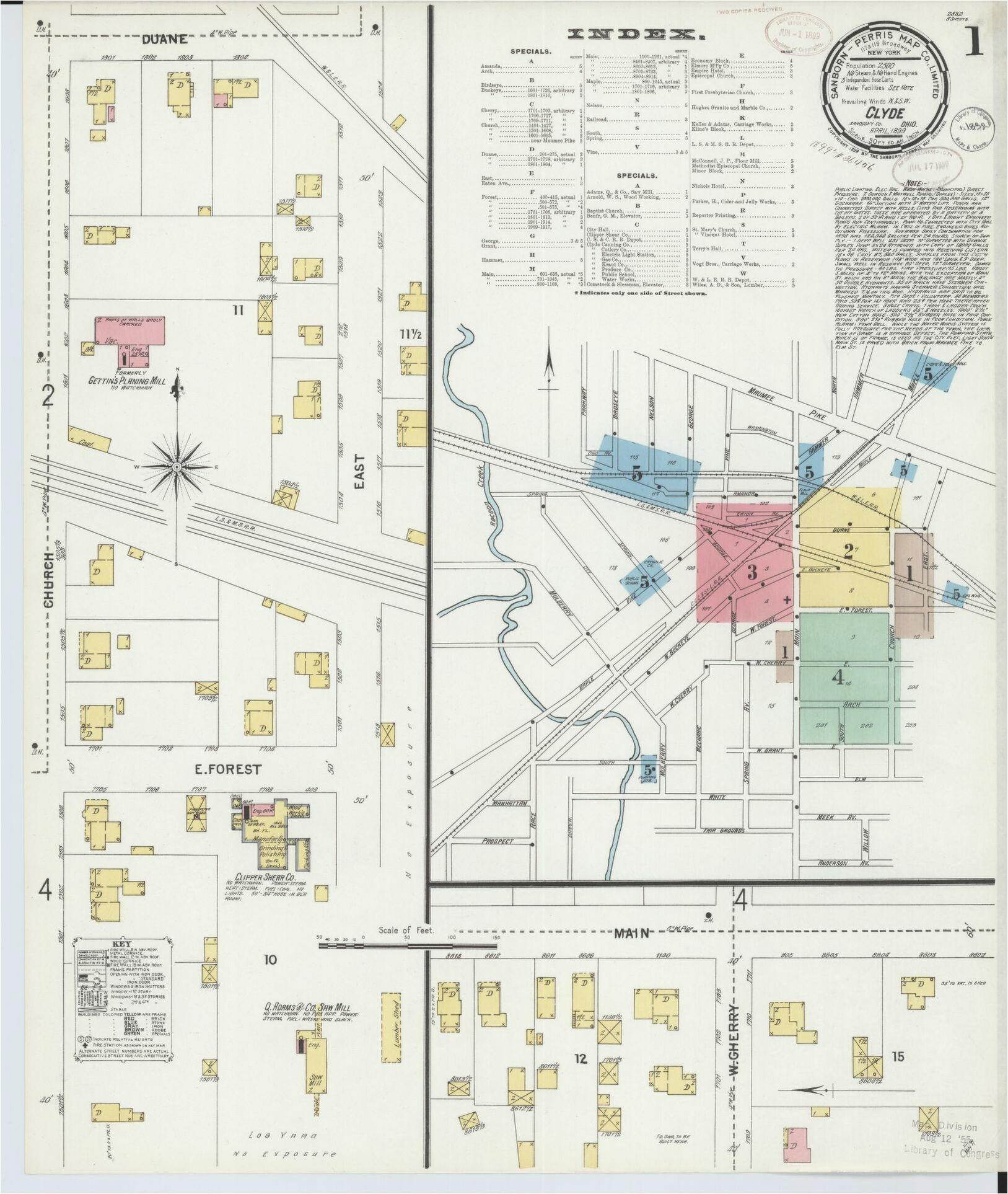 Map Of Defiance Ohio Map Ohio Library Of Congress