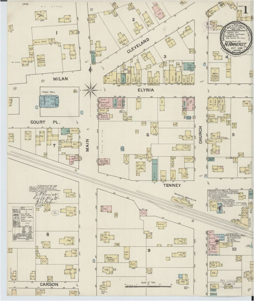 Map Of Elyria Ohio Map Ohio Library Of Congress