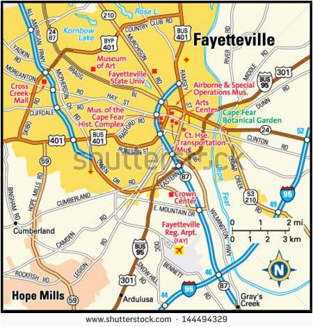 Map Of Fayetteville north Carolina Cumberland County Nc Map Lovely Fayetteville north Carolina Ny