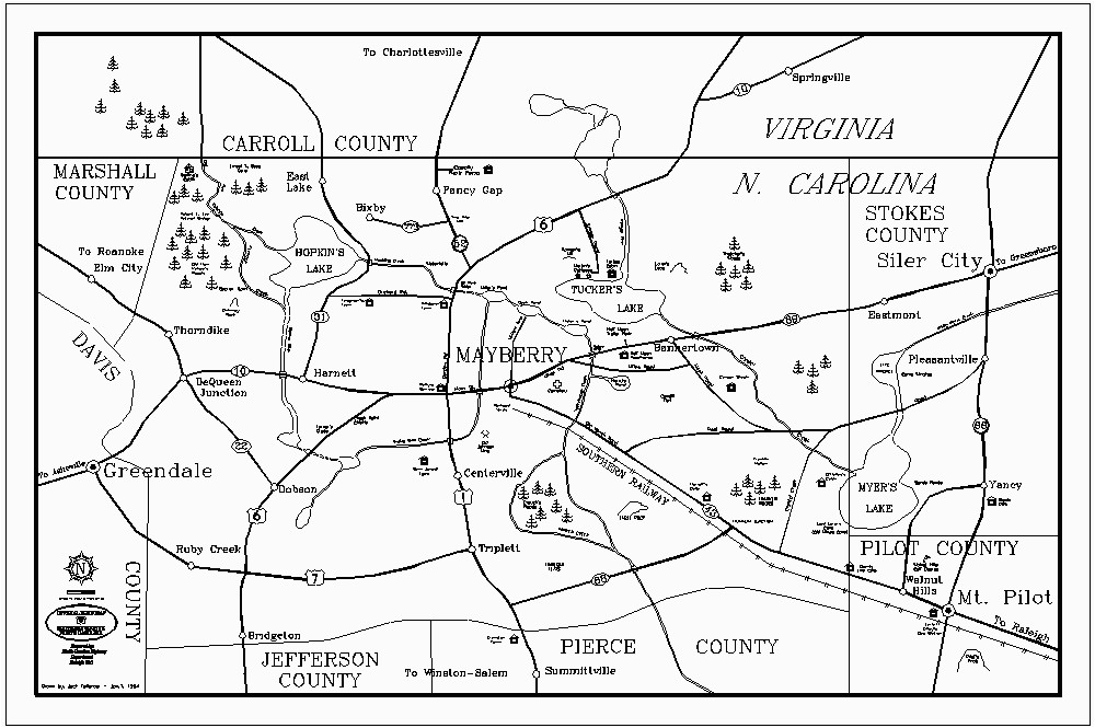 Map Of Mayberry north Carolina Locations Mentioned In Tags Mayberry Wiki Fandom Powered by Wikia