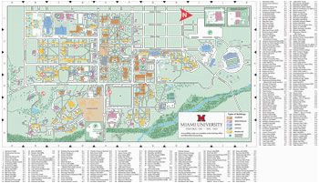 Map Of Miami Ohio Oxford Campus Map Miami University Click to Pdf Download Trees