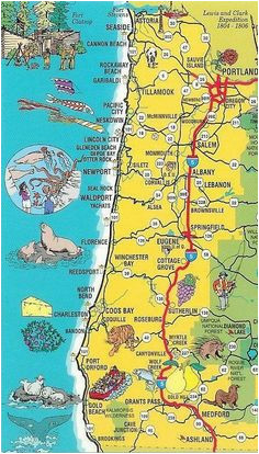 Map Of northern California and oregon Coast I 5 northern California Map with Cities and Rest Stops Marked Great