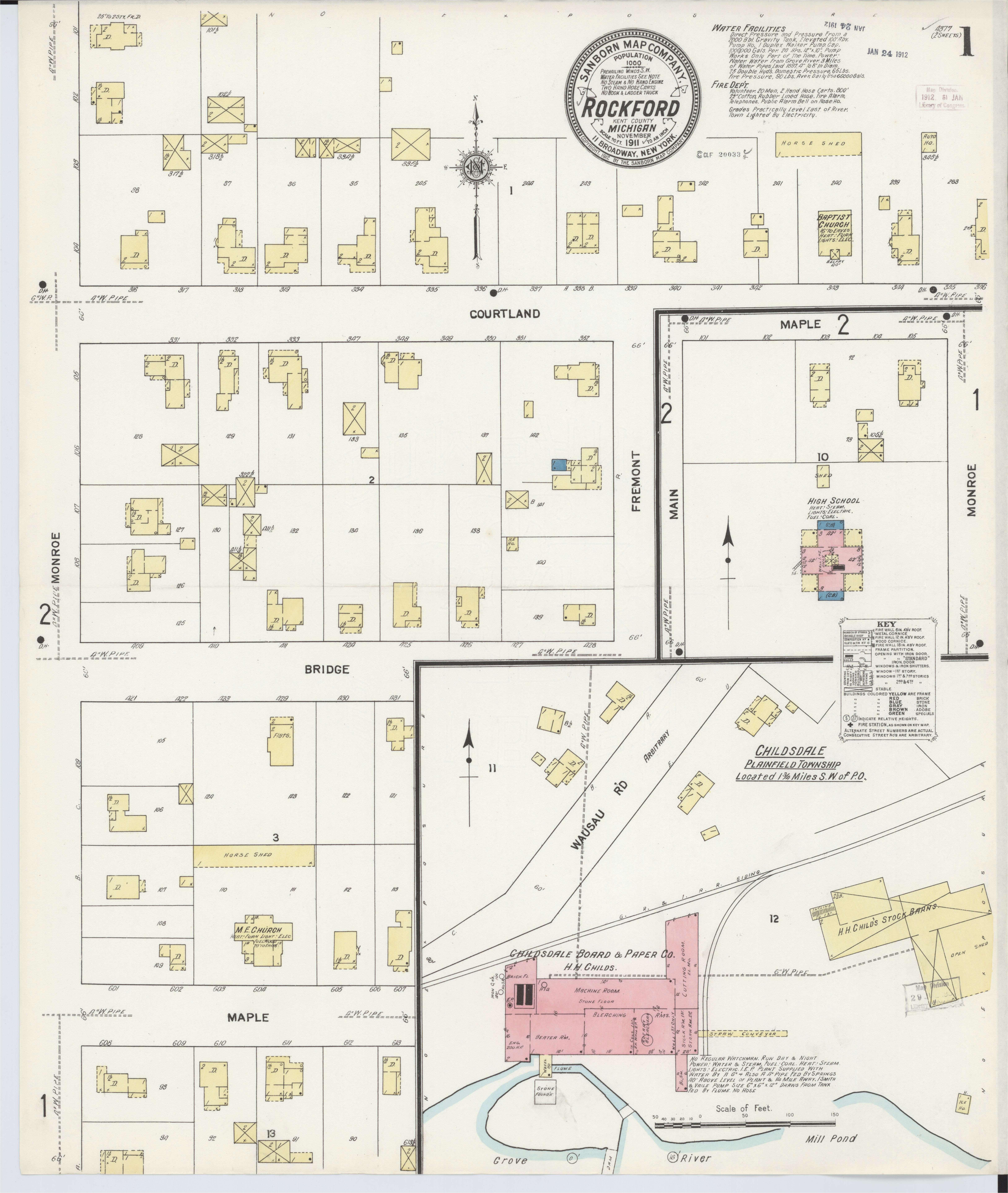 Map Of Rockford Michigan File Sanborn Fire Insurance Map From Rockford Kent County Michigan