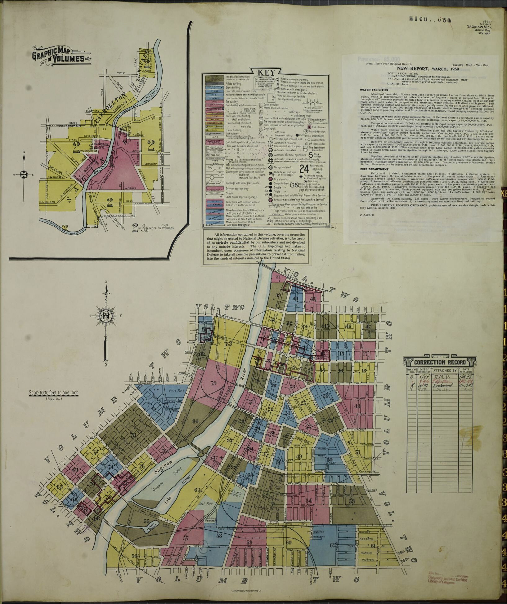 Map Of Saginaw Michigan Sanborn Fire Insurance Map From Saginaw Saginaw County Michigan