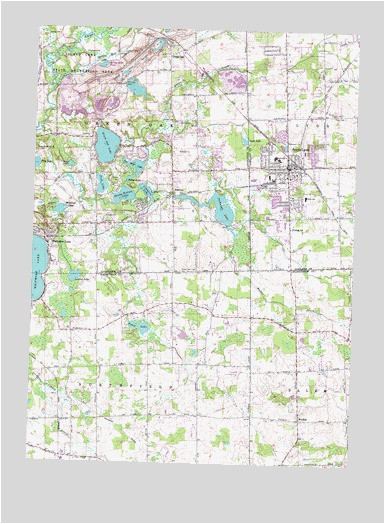 Map Of south Lyon Michigan south Lyon Mi topographic Map topoquest