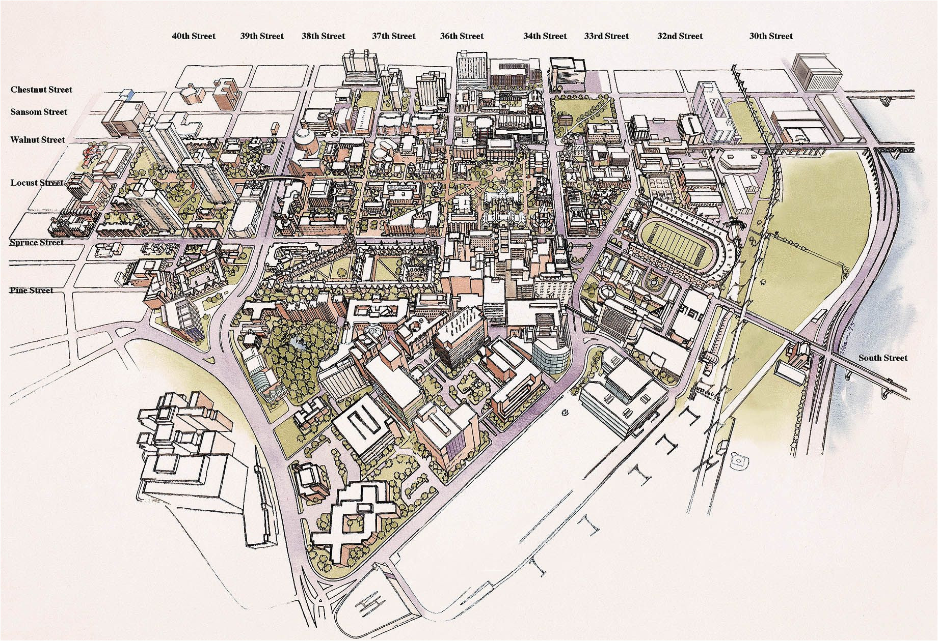Map Of University Of Colorado Boulder Penn State University Park Map University Of Pennsylvania 3d
