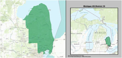 Michigan Congressional District Map Michigan S 10th Congressional District Revolvy