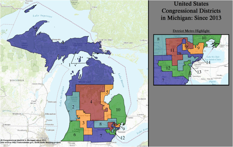Michigan Senate Map Michigan S Congressional Districts Revolvy