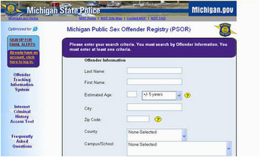 Michigan Sex Offender Map Law Talk What are the Rules for Sex Offender List who is Allowed