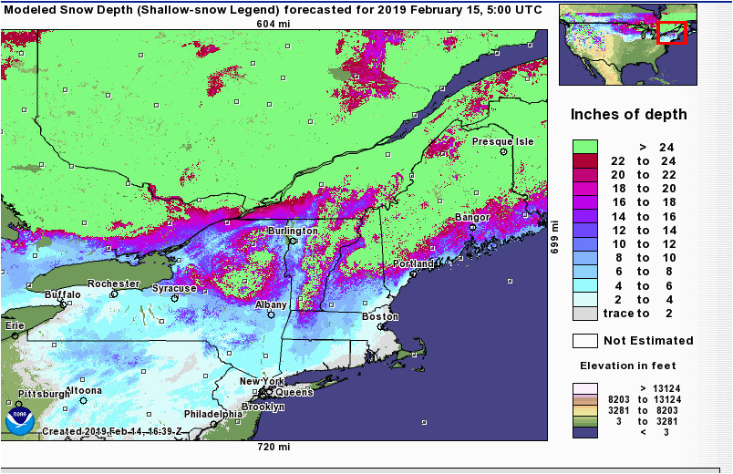 Michigan Snow Depth Map Nerfc Snow Page