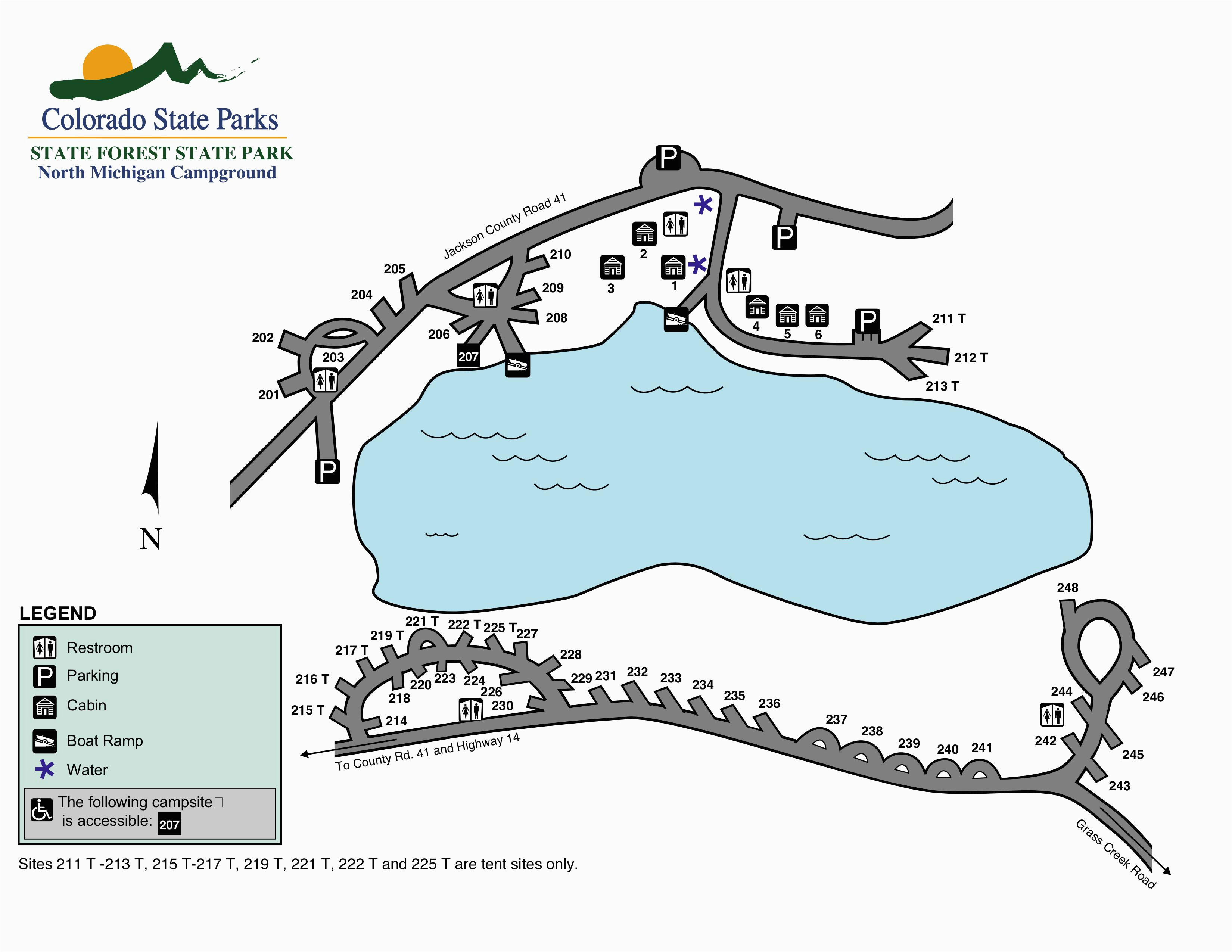 Michigan State forest Campgrounds Map State forest State Park Outthere Colorado