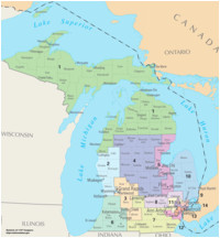 Michigan State Senate Map Michigan S Congressional Districts Revolvy