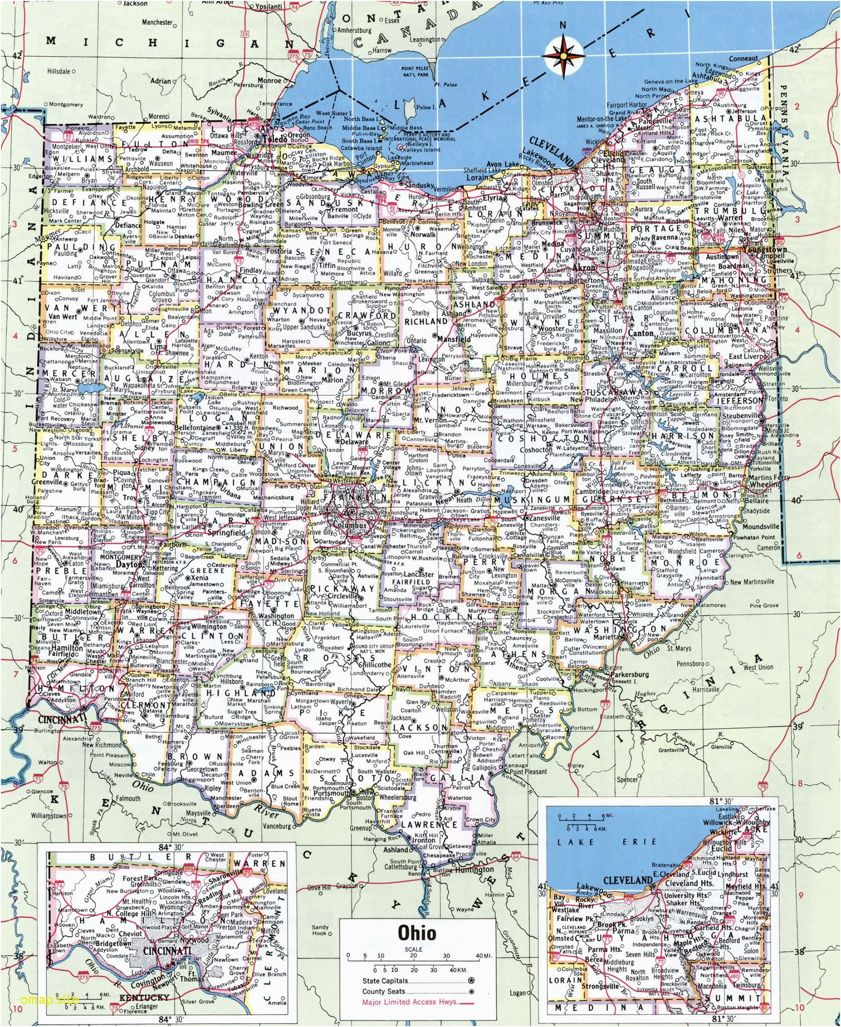 New Weston Ohio Map Ohio Map Counties and Cities World Map Directory