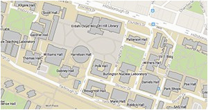 North Carolina State University Campus Map Nc State University