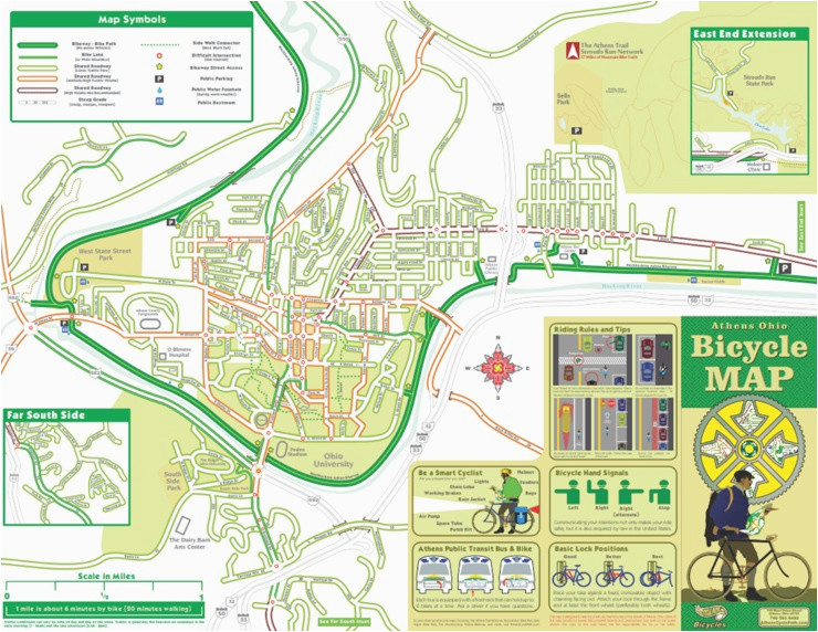 Ohio Bike Trail Map Cycle Path Bicycles the Cycle Logical Choice In athens Ohio