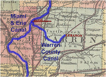Ohio Canals Map Historic Ohio Canals Revolvy
