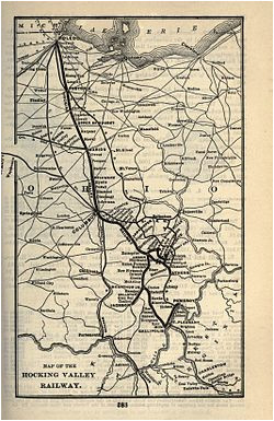 Ohio Central Railroad Map Hocking Valley Railway Wikipedia