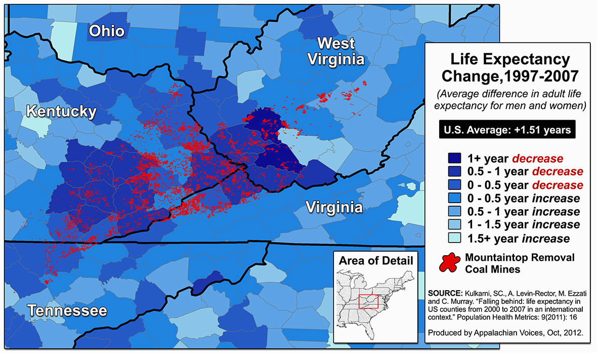 Ohio Coal Mines Map Human Health Impacts Appalachian Voices