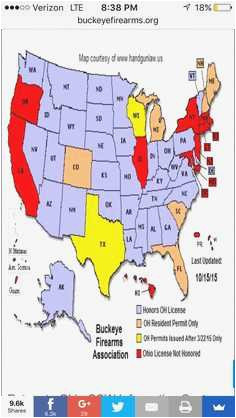 Ohio Concealed Carry Reciprocity Map  secretmuseum