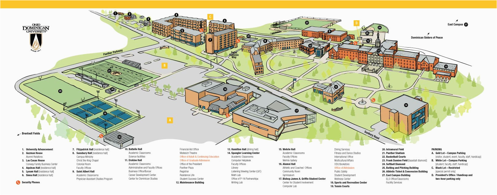 Ohio Dominican University Campus Map Odu Campus Map Fresh Odu On Jumpic Maps Directions