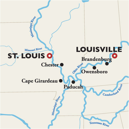 Ohio River Bridges Project Map Louisville to St Louis River Cruise
