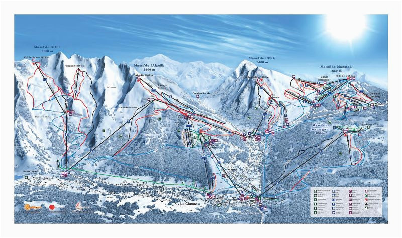 Ohio Ski Resorts Map La Clusaz Ski Resort Guide Location Map La Clusaz Ski Holiday