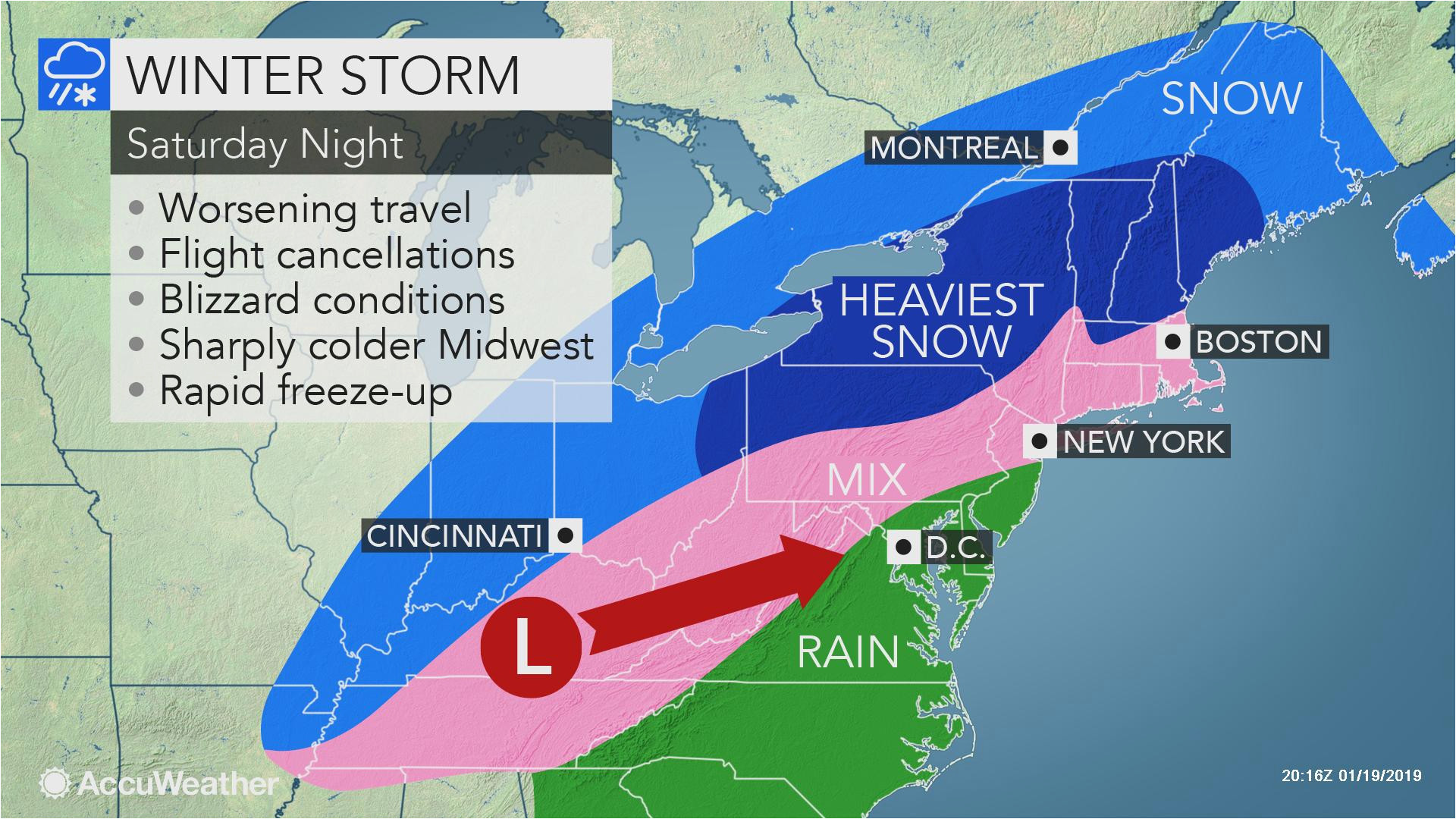 Ohio Snow Emergency Levels Map Midwestern Us Wind Swept Snow Treacherous Travel to Focus From