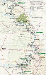 Ohio towpath Trail Map Maps Chesapeake Ohio Canal National Historical Park U S