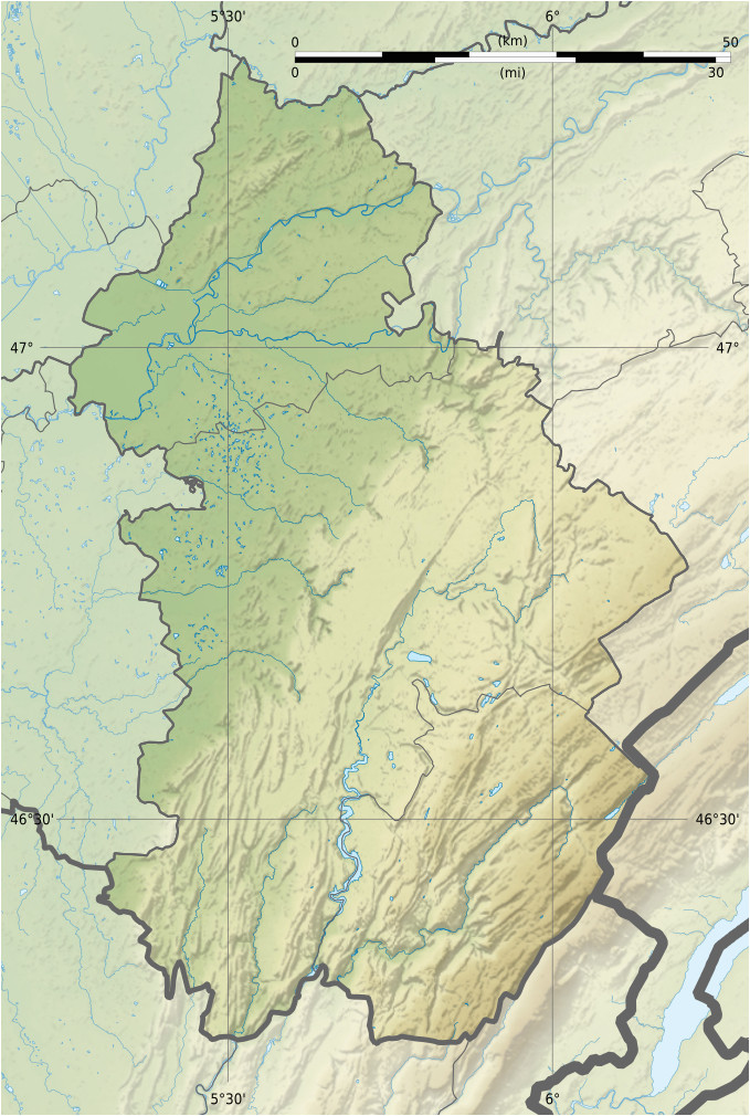 Relief Map Of Michigan File Jura Department Relief Location Map Jpg Wikimedia Commons