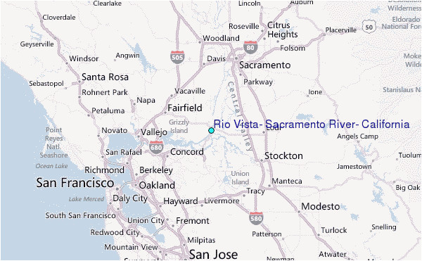 Rio Vista California Map Rio Vista Sacramento River California Tide Station Location Guide