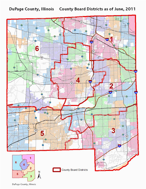 School District Map Colorado Dupage County Il County Board District Map