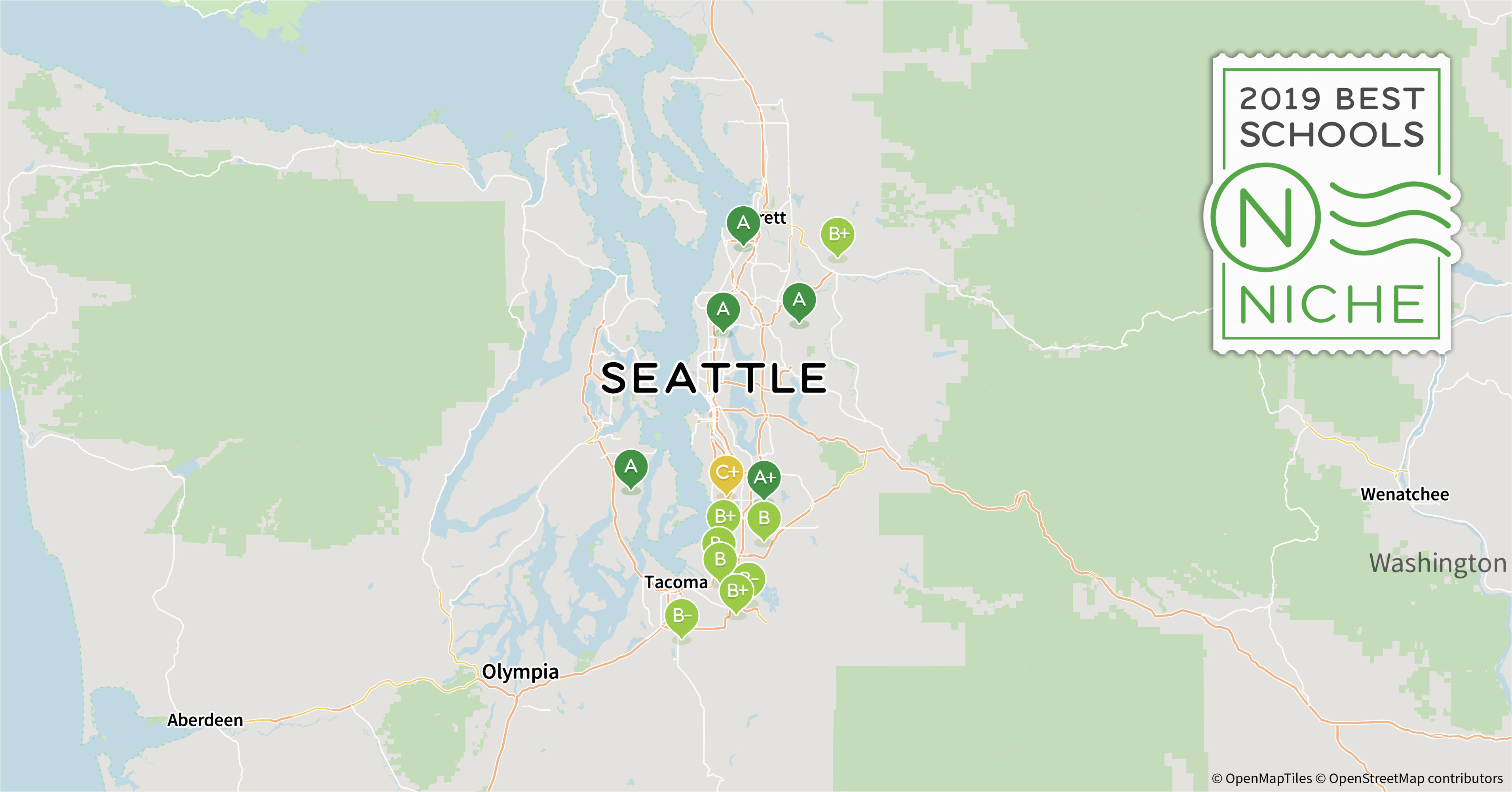 School Districts In California Map 2019 Best Private High Schools In the Seattle area Niche
