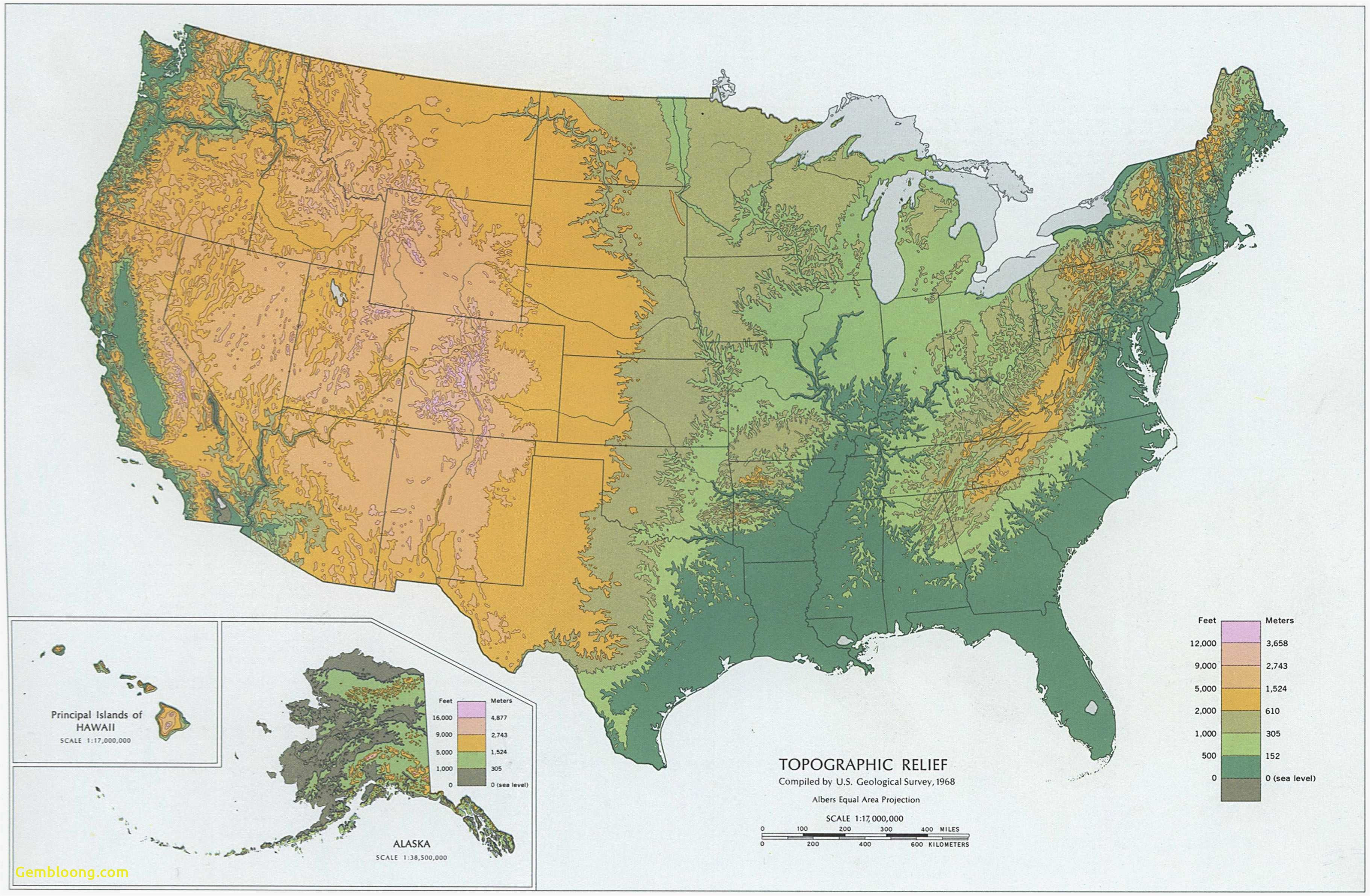 Southern California Elevation Map Us Elevation Road Map Save Best California Elevation Map Best