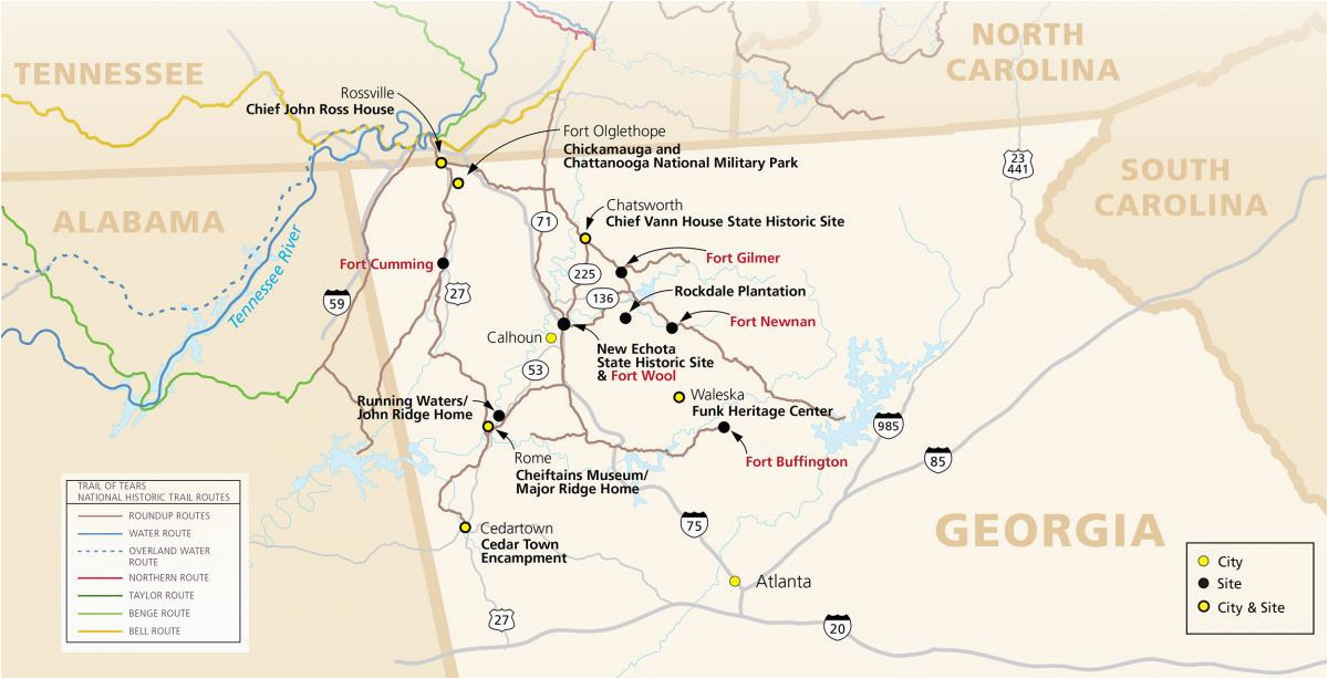 Surveying and Mapping society Of Georgia All Roads Led From Rome Facing the History Of Cherokee Expulsion