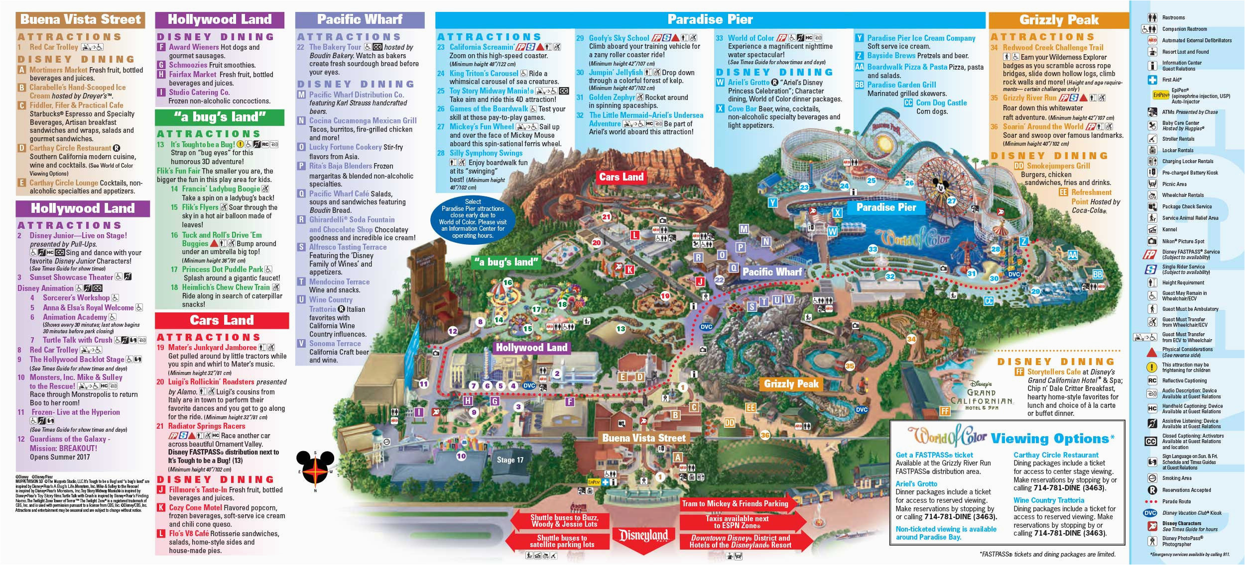 Theme Parks In California Map Disneyland Park Map California Detailed Download Epub Pdf Ebook Line