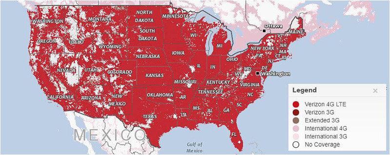 Verizon Coverage Map Michigan Verizon Mexico Coverage Map Maps Directions