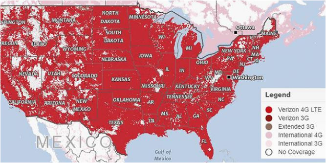 Verizon Wireless Coverage Map Michigan Verizon Mexico Coverage Map Maps Directions