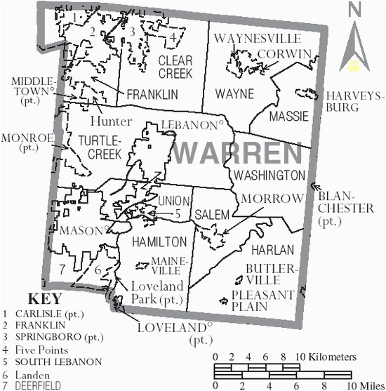 Warren County Ohio township Map Warren County Ohio Wikiwand