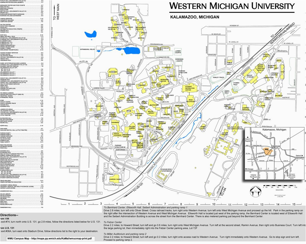 Western Michigan University Campus Map Awesome Map Of Western Michigan Pictures Printable Map New