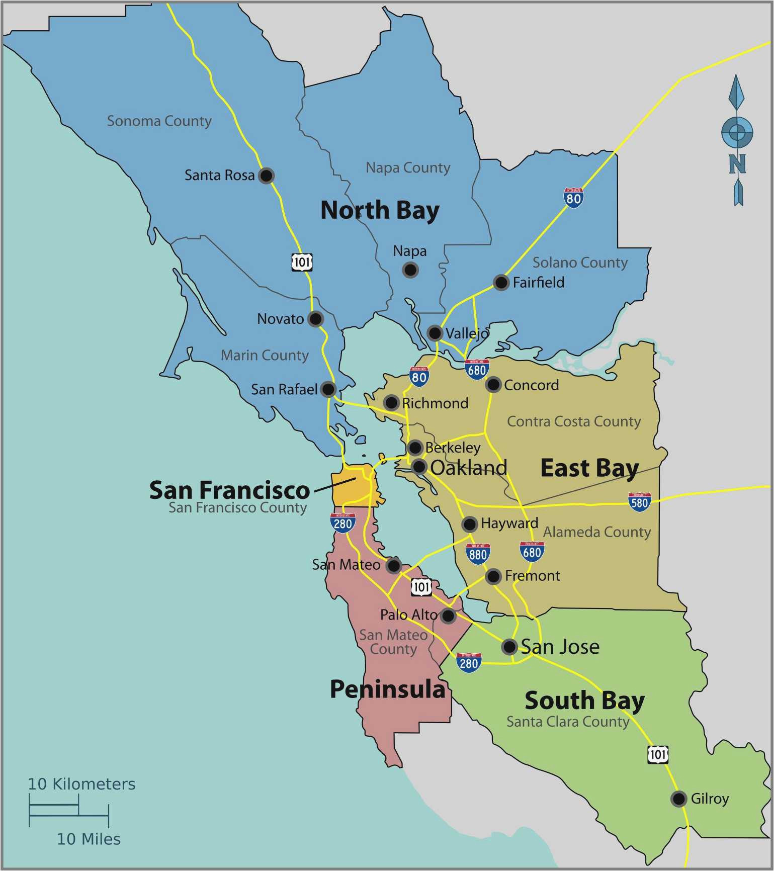 Where is Carmel California On the Map California Coast Map New Best California State by area and Regions