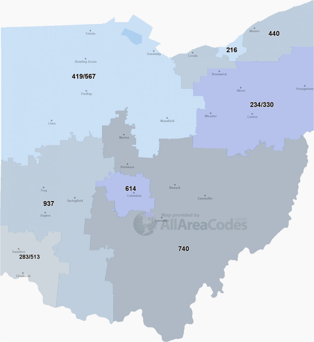 Akron Ohio Zip Code Map toledo Ohio Zip Code Map 614 area Code 614 Map