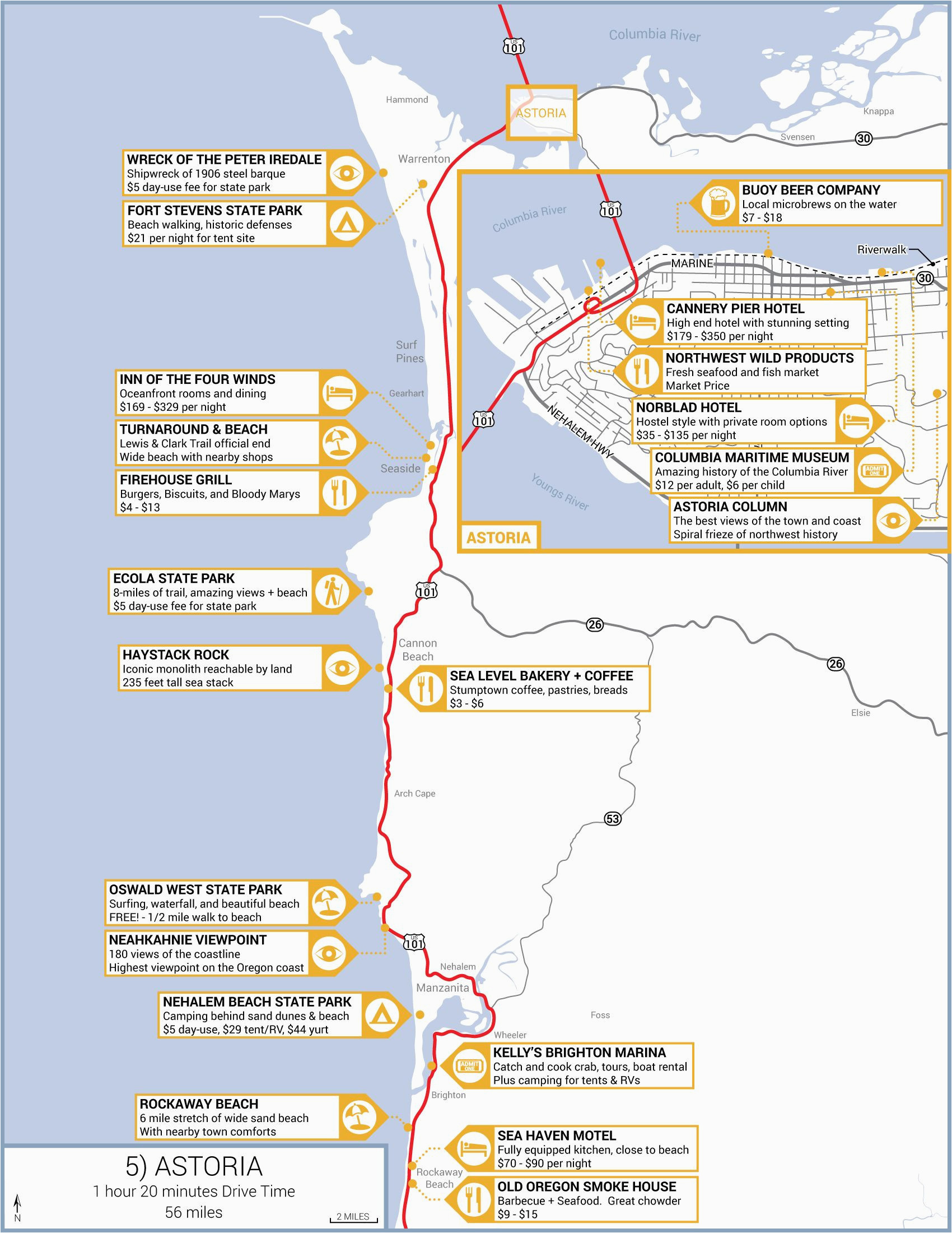 Burns oregon Map Pacific Coast Highway California Map Printable Maps Highlights From