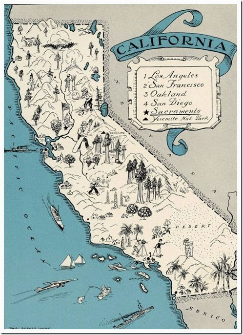 Campo California Map California Map It Vintage Pinterest California Map Vintage