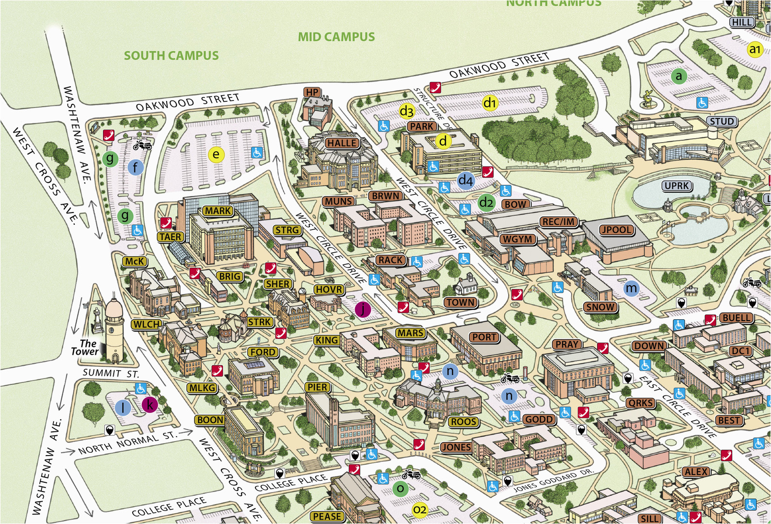 Eastern Michigan University Map | secretmuseum
